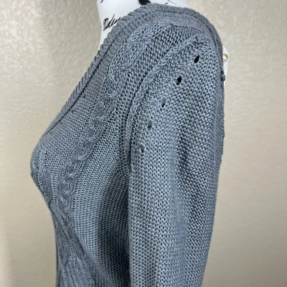 Banana-republic Women's Blue and Grey Jumper